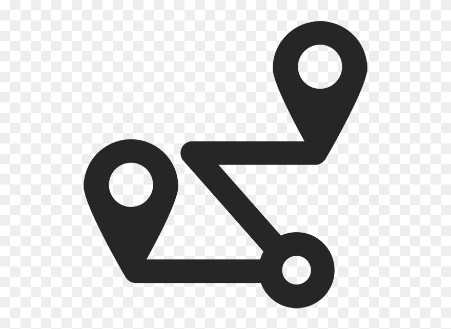 Directions Icon - Circle Clipart