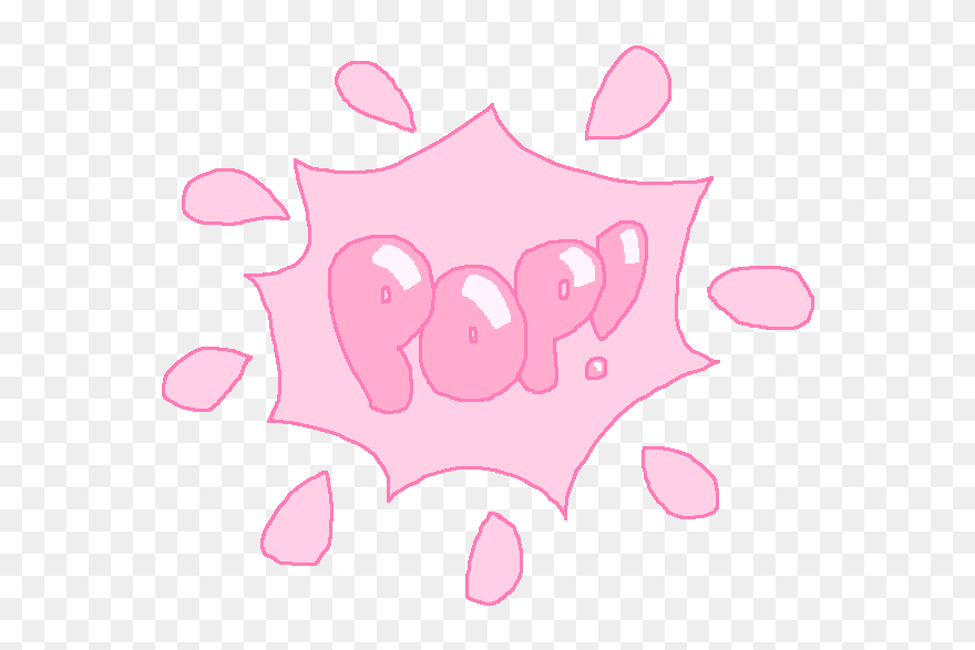 Gum Clipart Popping - Clipart Bubble Gum Pop - Png Download