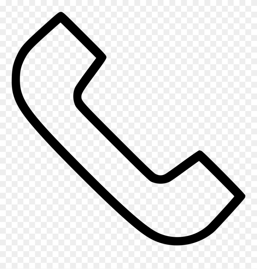 Phone Telephone Call Old Vintage - Line Art Clipart