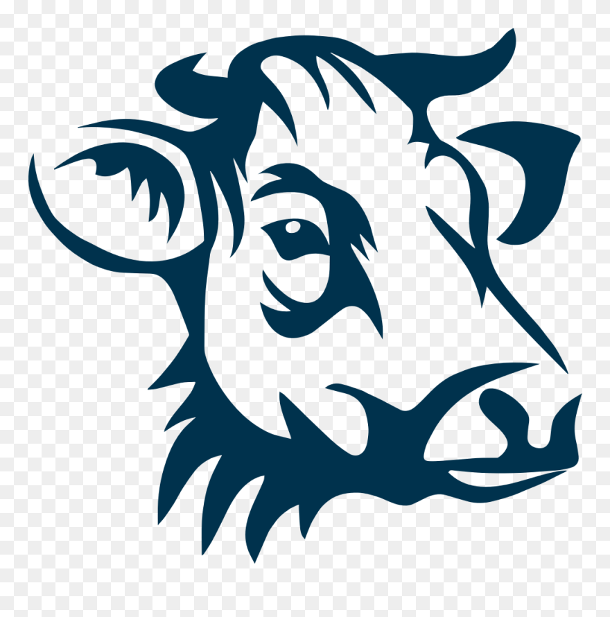Beef Cattle Steak Clip Art - Cow Head Logo Png Transparent Png