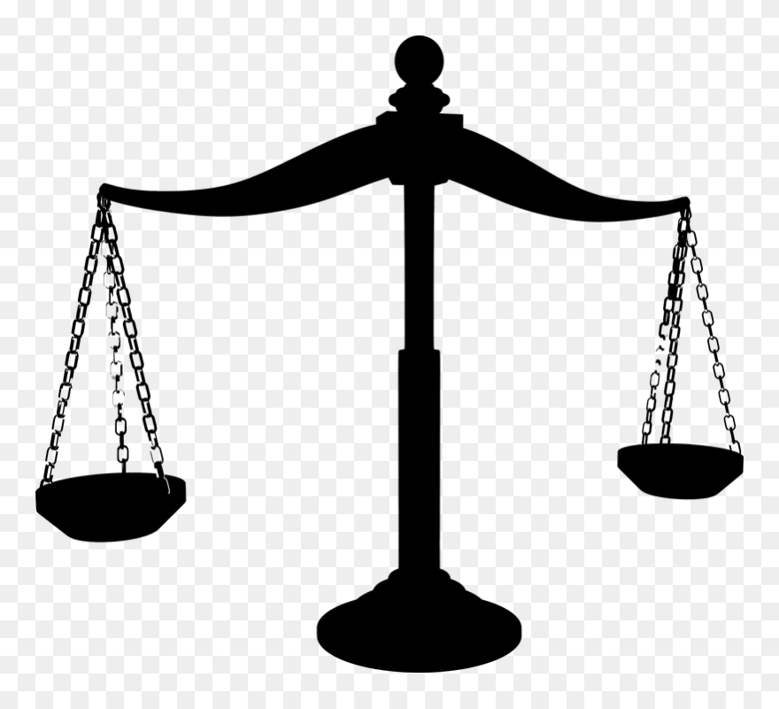 Scale Of Justice Silhouette Clipart