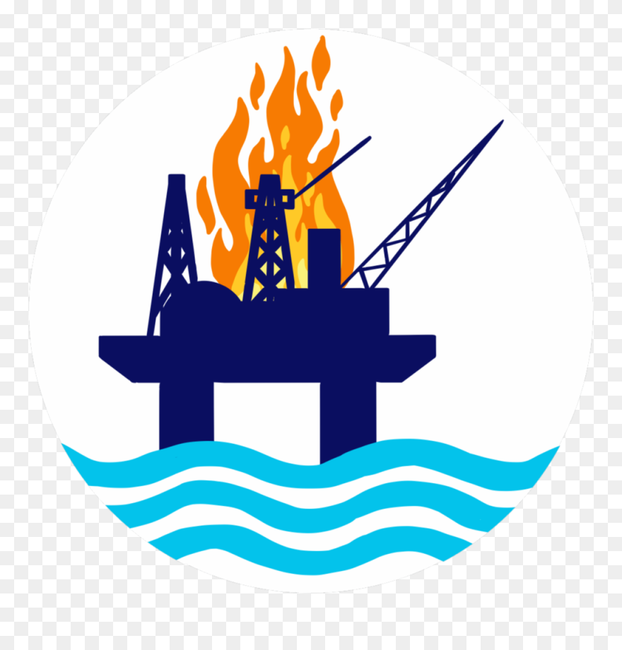 Oil Rig Button Clipart