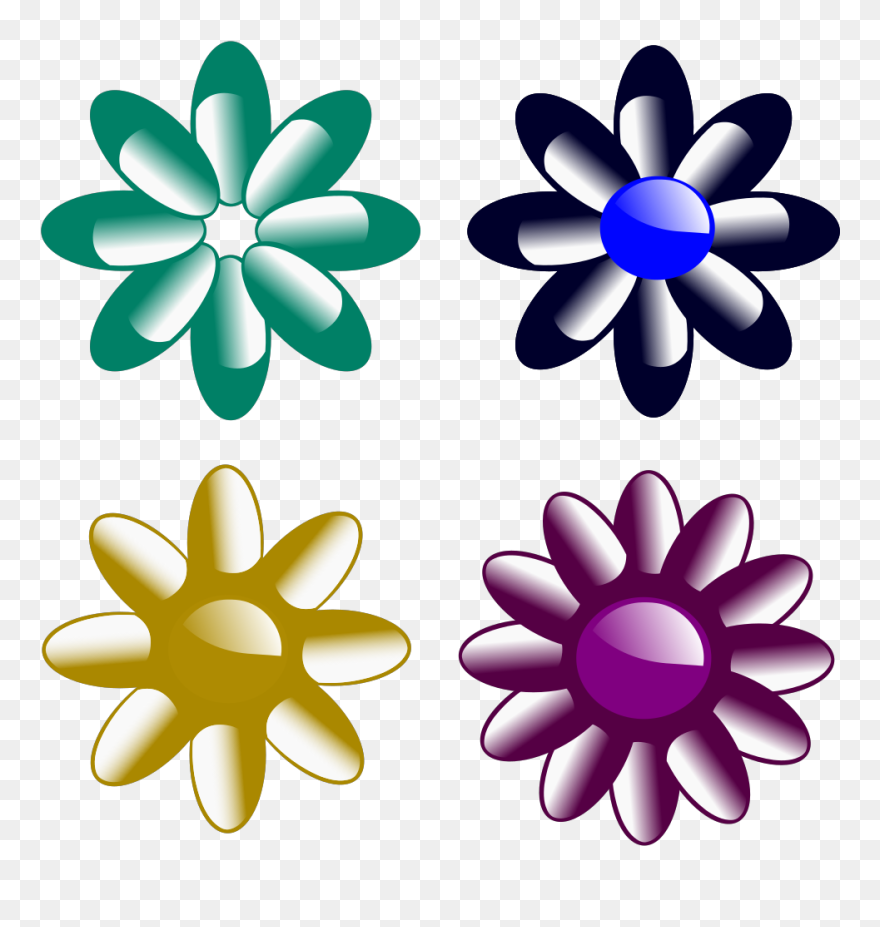 Flowers Svg Clip Arts - Dessin Fleur Svg - Png Download