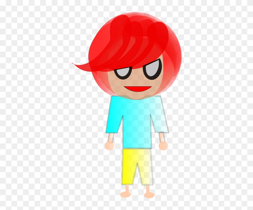 Menino De Cabelo Vermelho Desenho Clipart