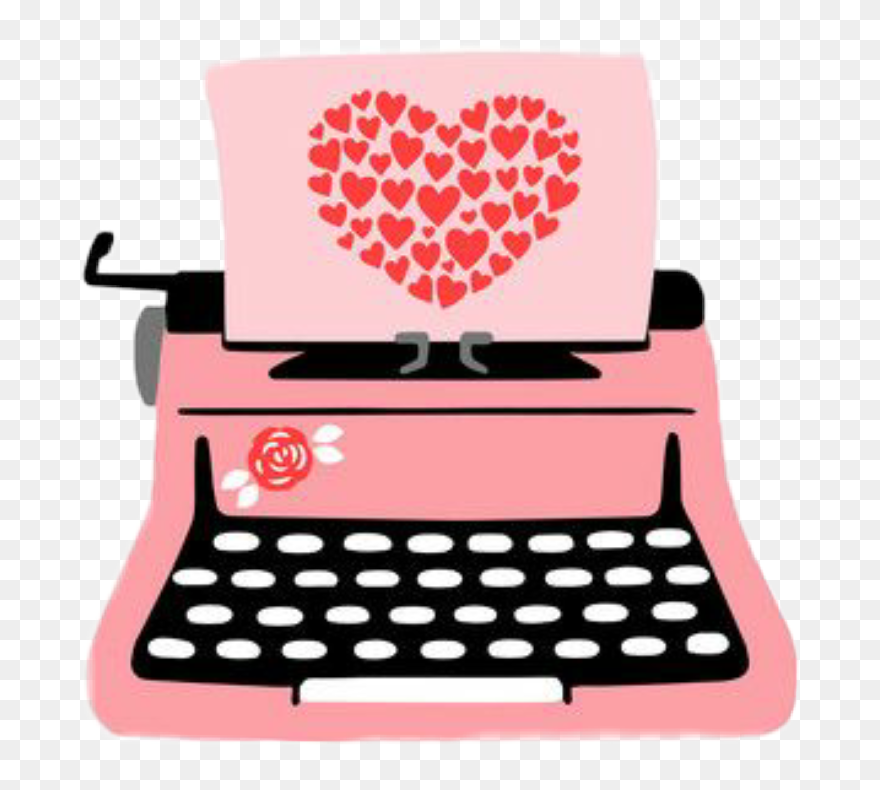 #hearts #heart #pink #typewriter #sctypewriter Clipart