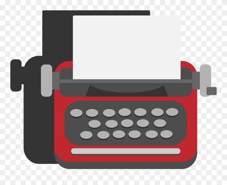 Typewriter Clip Art - Png Download