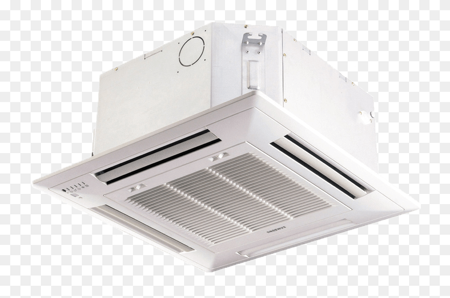Inverter 4 Way Cassette - Samsung Ceiling Cassette Air Conditioner Clipart