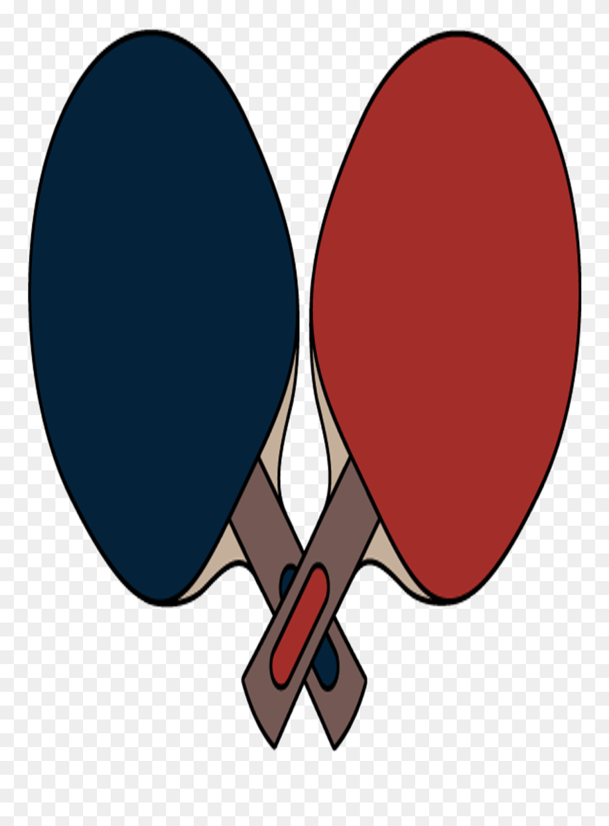 Table Tennis Bat Logo Clipart