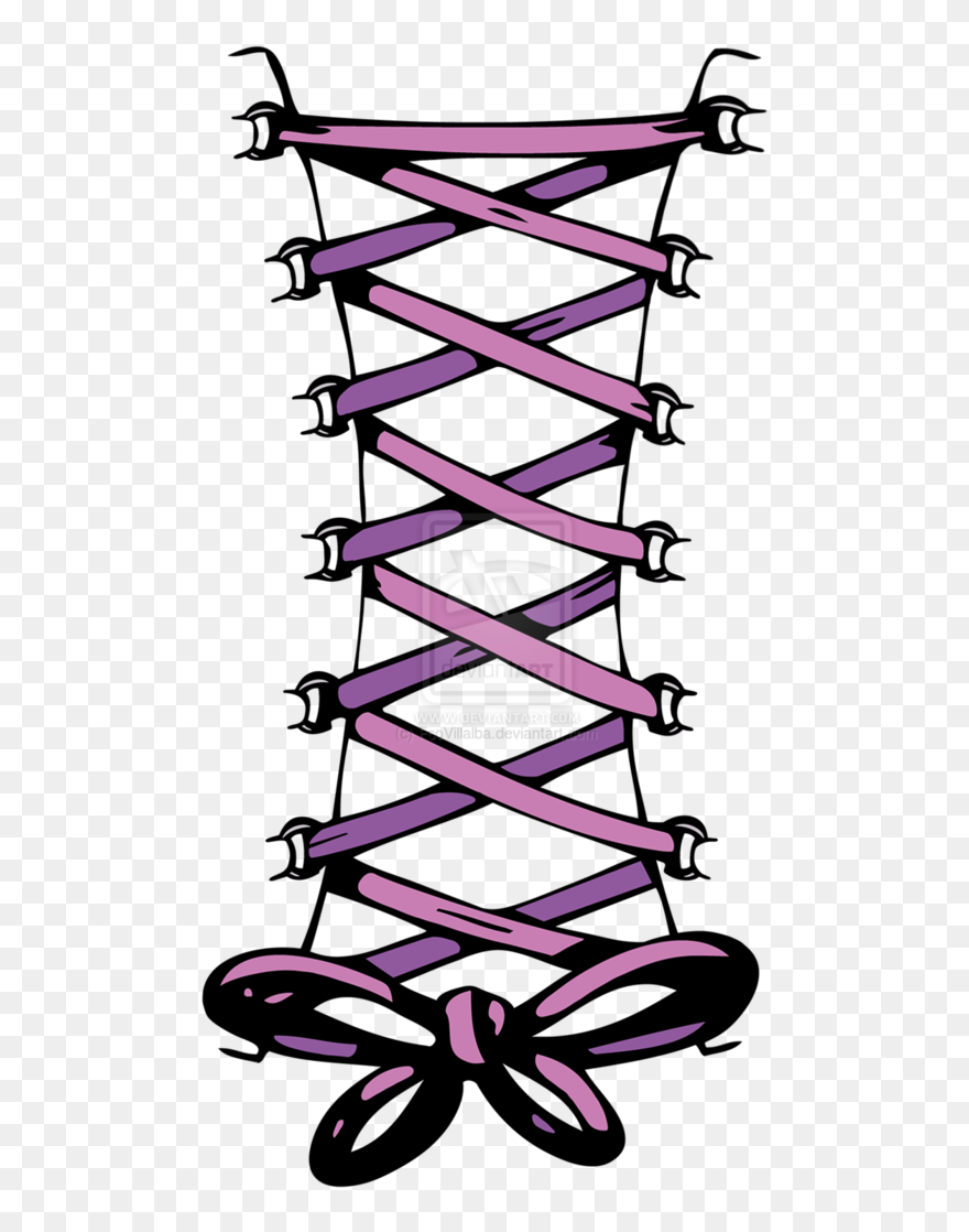 Lace Clipart Corset Lace - Black Lace Corset Png Transparent Png