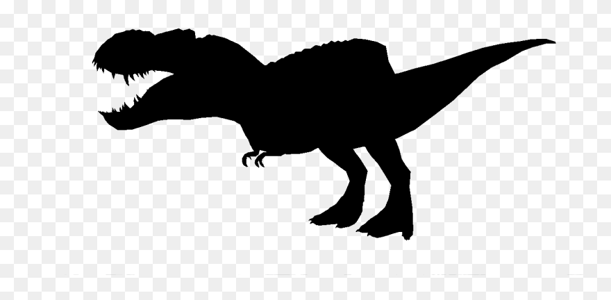 Tyrannosaurus Rex Velociraptor Dinosaur Silhouette - Transparent Transparent Background Clipart Png Dinosaur