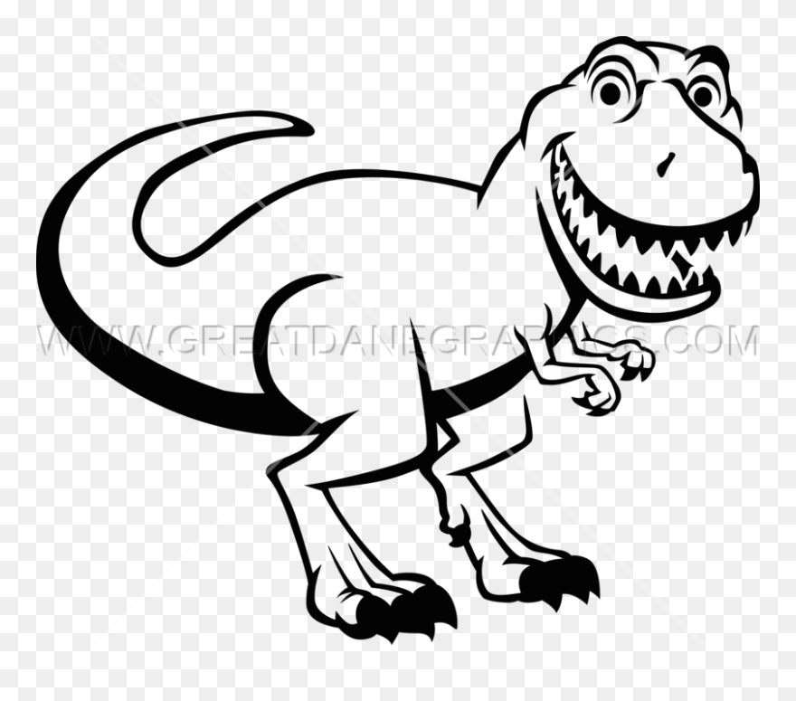 Transparent T Rex Clipart - T Rex Images Black And White - Png Download