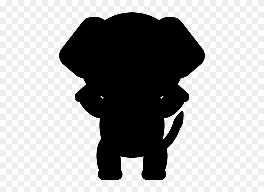 Indian Elephant African Elephant Silhouette Clip Art - African Elephants - Png Download