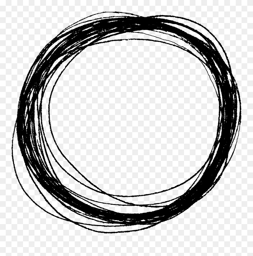 Transparent Background Circle Scribble Clipart