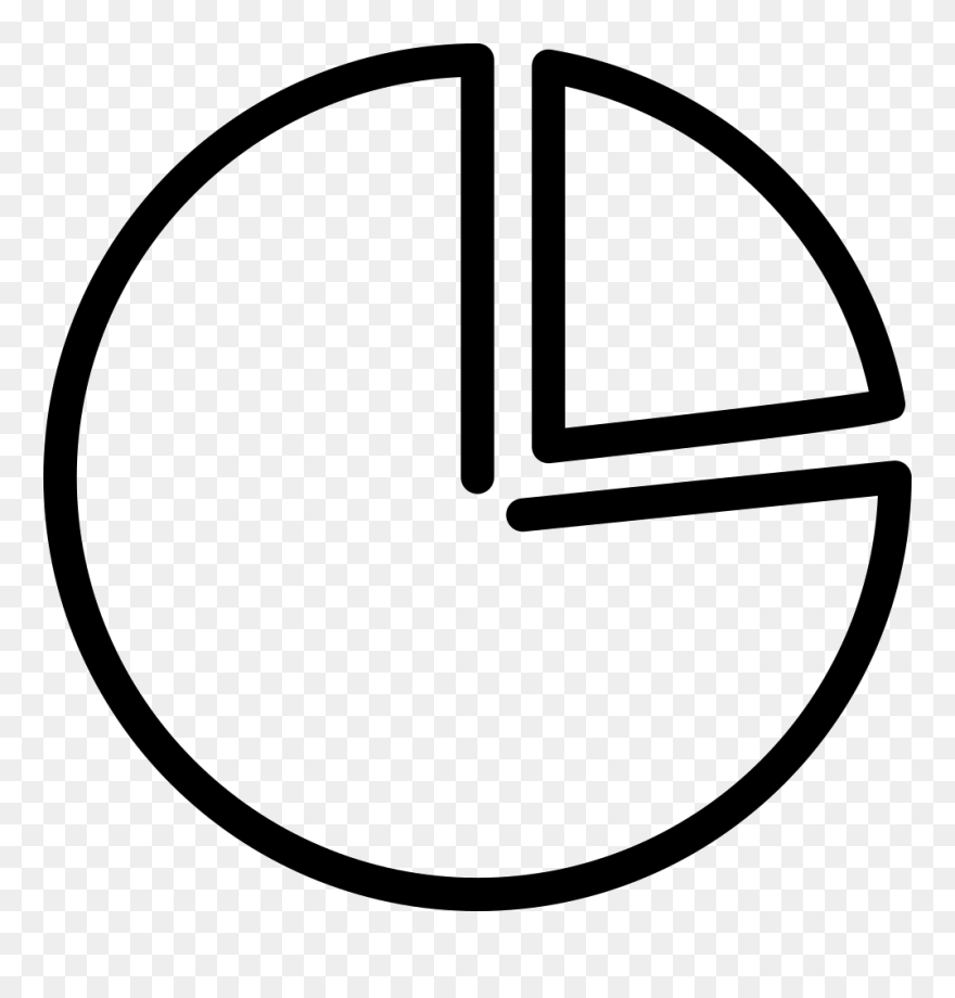 Pie Graph With Pie Slice - Grafico De Torta Dibujo Clipart