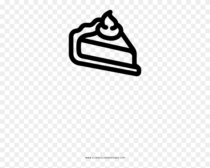 Pie Slice Coloring Page Clipart