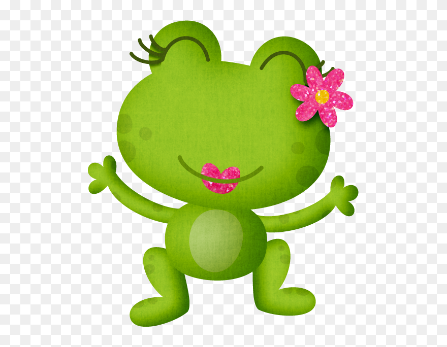 Girl Frog Clipart - Png Download