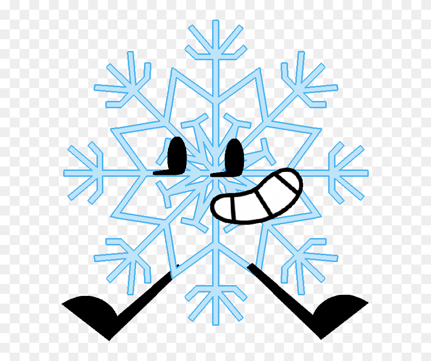 Snowflake Label Clipart Image Black And White Download - Snowflakes Ice Crystal - Png Download