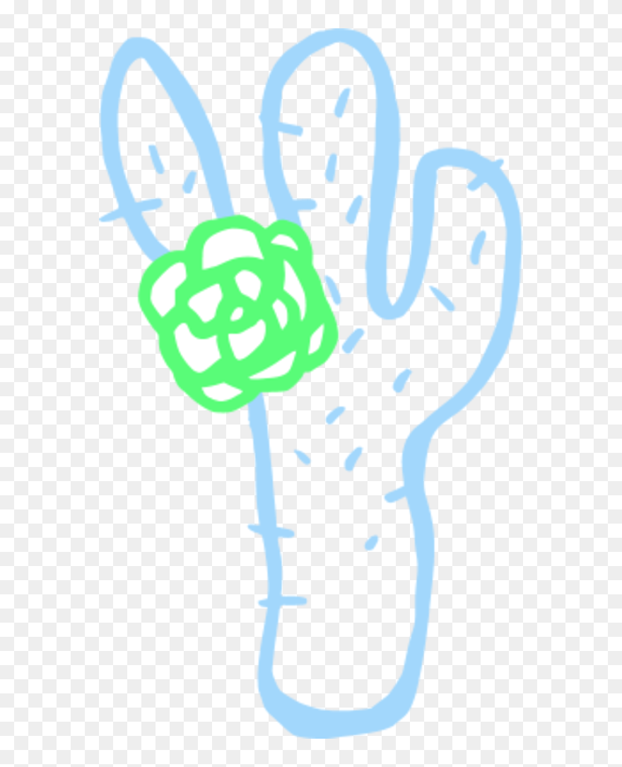 Cactus Plant Cartoon Simple - Imagenes En Blanco Y Negro Png Clipart