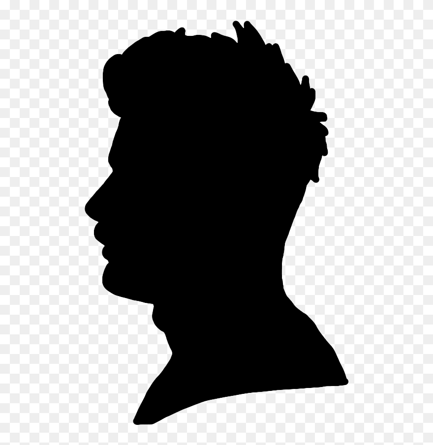 Silhouette Male Photography Clip Art - Man Profile Silhouette Png Transparent Png