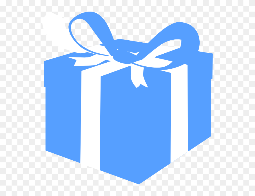 Blue Gift Box Clip Art , Png Download - Blue Gift Box Clip Art Transparent Png