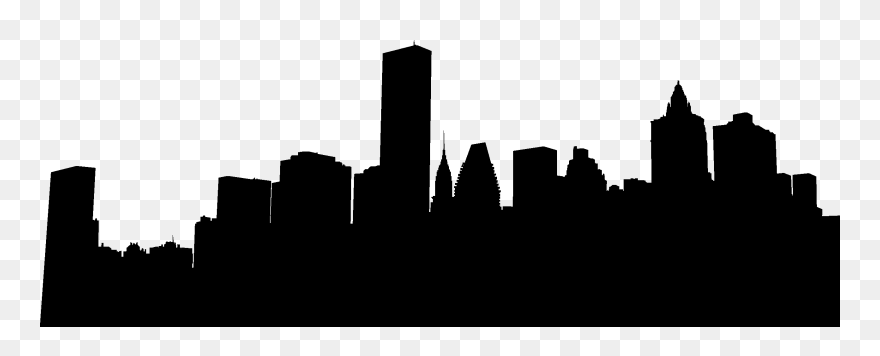 Silhouette City Skyline At Getdrawings - Silhouette City Skyline Transparent Background Clipart