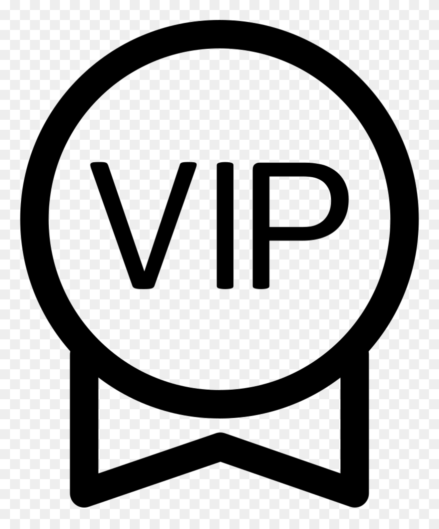 Vip Area - White Vip Icon Png Clipart