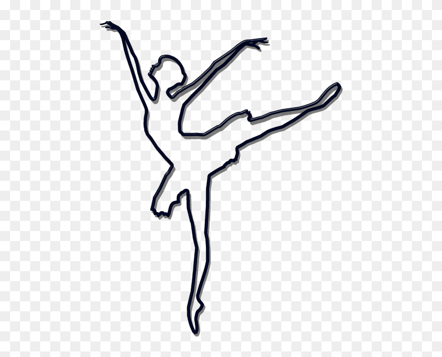 Ballet Black Silhouette - Silhouette Ballet Dancer Drawing Clipart