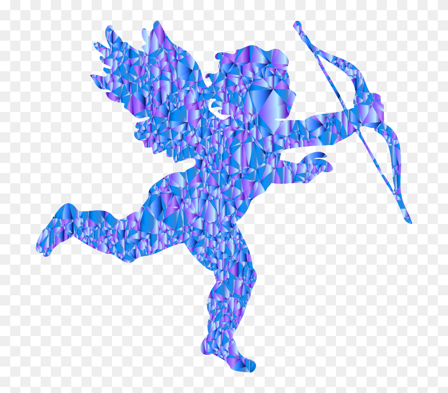 Sapphire Cupid - Transparent Background Cupid Png Clipart