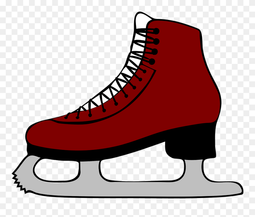 Ice Skates Png - Ice Skate Clipart Black And White Transparent Png