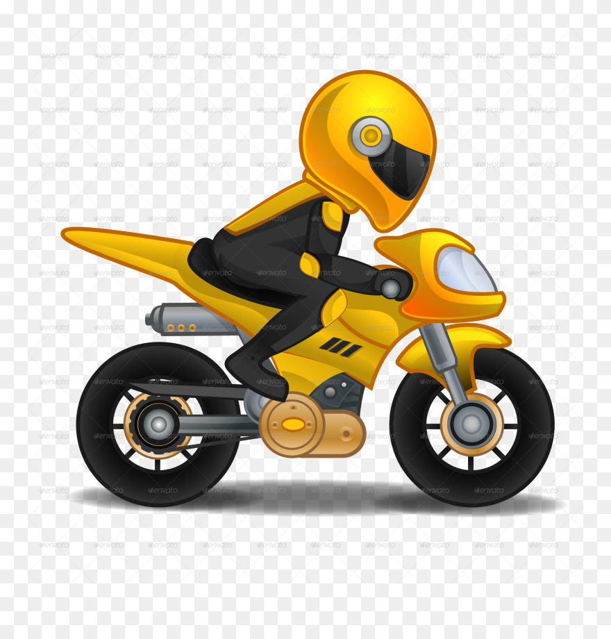 Vector Motorbike By Pasilan - Transparent Background Motorbike Clipart - Png Download