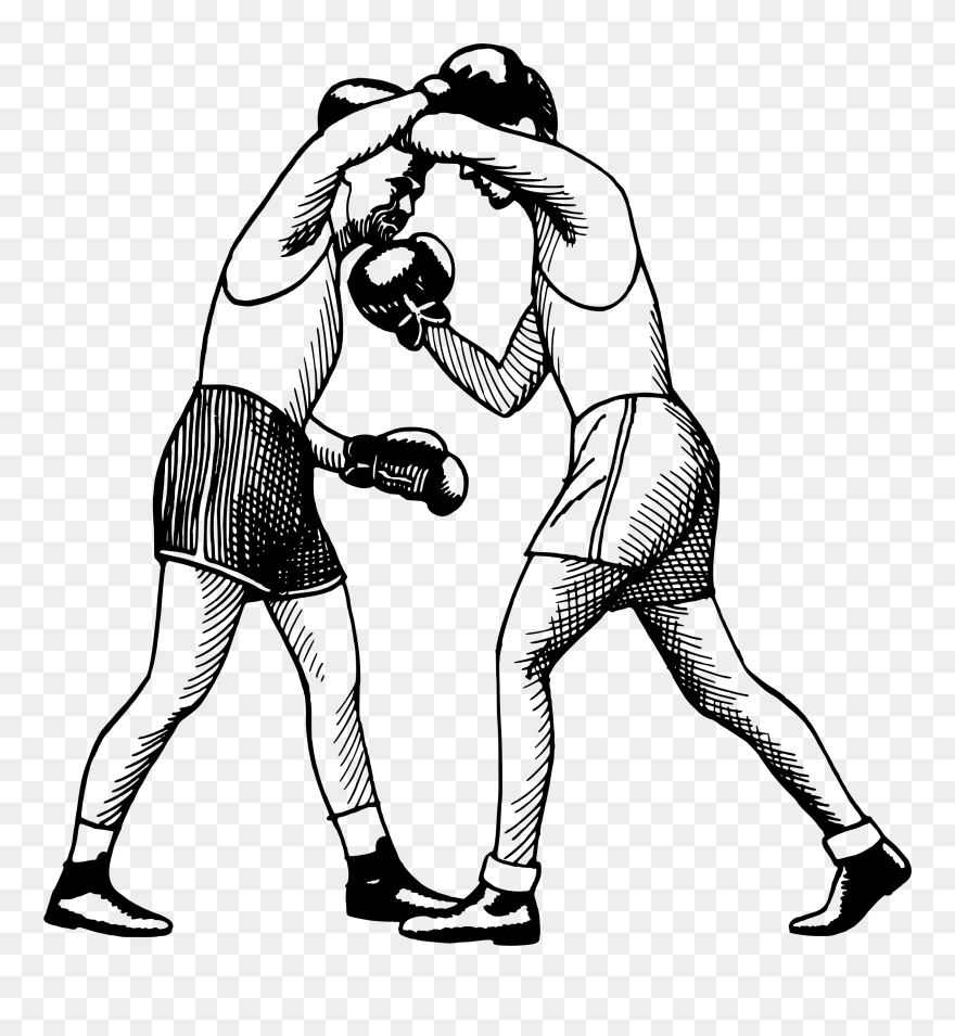 Transparent Boxing Gloves Vector Png - Boxing Clipart Black And White
