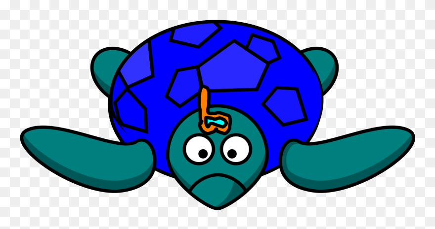 Cartoon Sea Turtle Clipart - Png Download