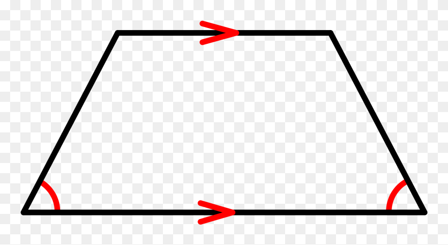 Isosceles Trapezoid Transparent & Png Clipart Free - Isosceles Trapezoid Base Angles Congruent