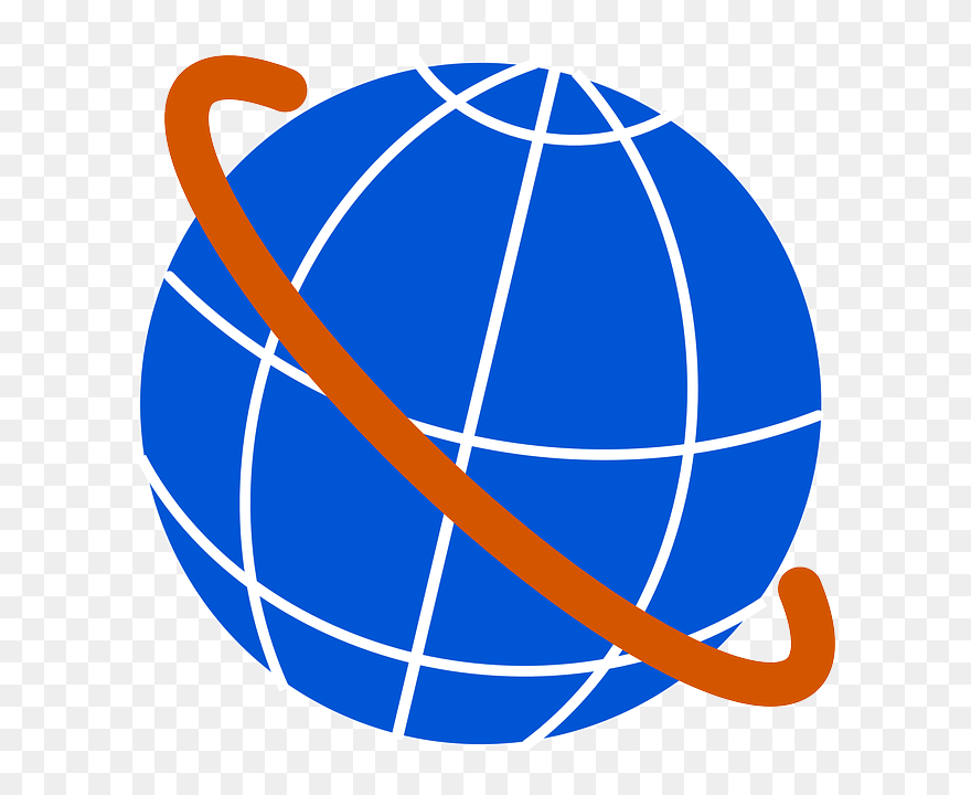 Blue, Globe, Planet, Earth, India, Grid, Globes, Orbit - India Globe Line Art Clipart