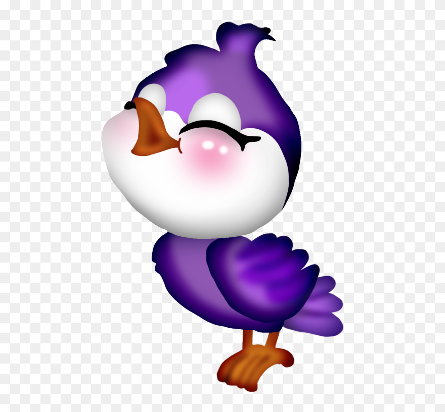 Purple Bird Cartoon Clipart
