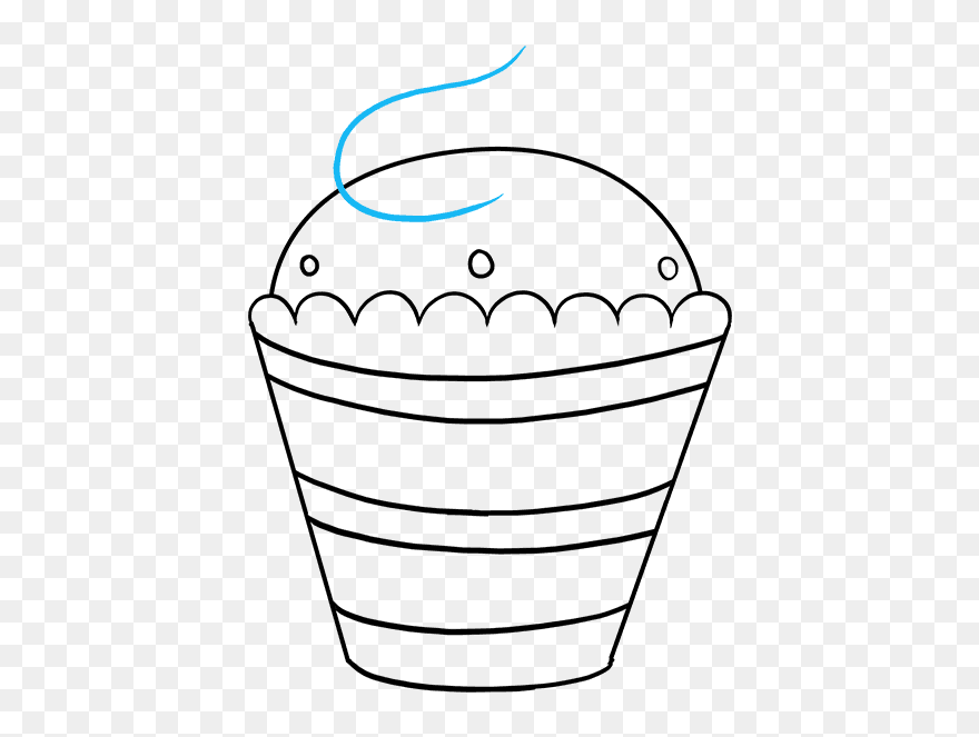 How To Draw Cupcake Clipart