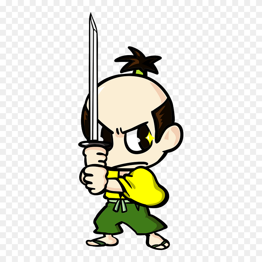 Samurai Japanese Sword Clipart - Samurai - Png Download