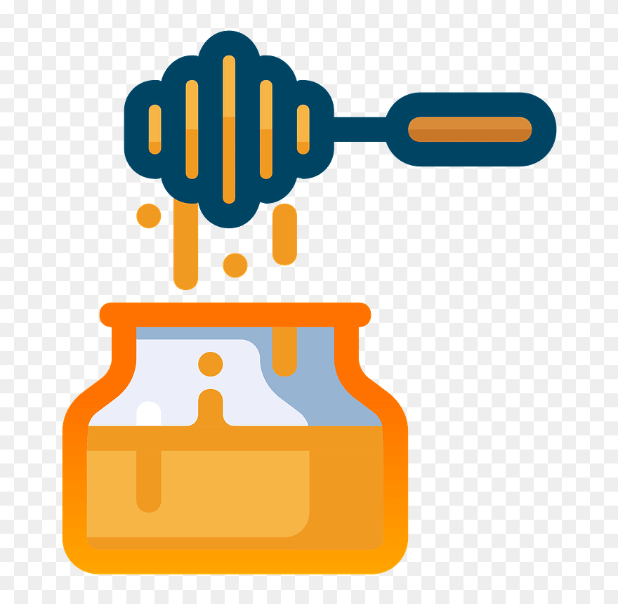 Honey Jar Clipart - Honey Jar Vector Png Transparent Png