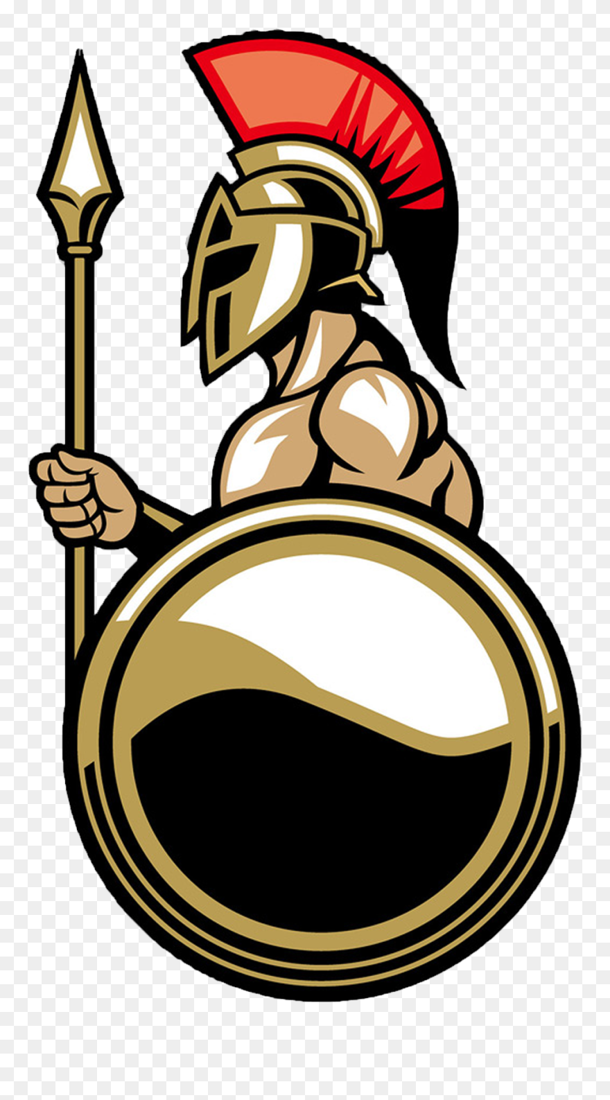 Samurai Clipart Terracotta Soldier - Transparent Spartan Helmet Icon - Png Download