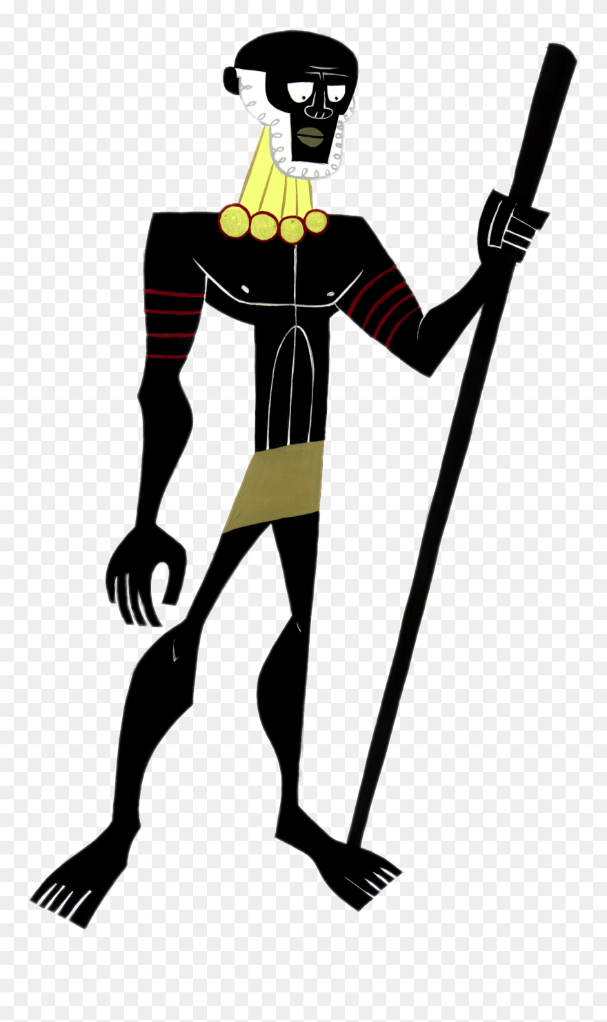 Samurai Jack Character African Chief - Samurai Jack Character Design Clipart