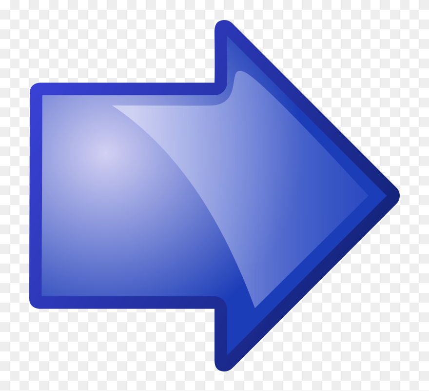 Arrow Blue Right - Arrow Pointing Right Blue Clipart