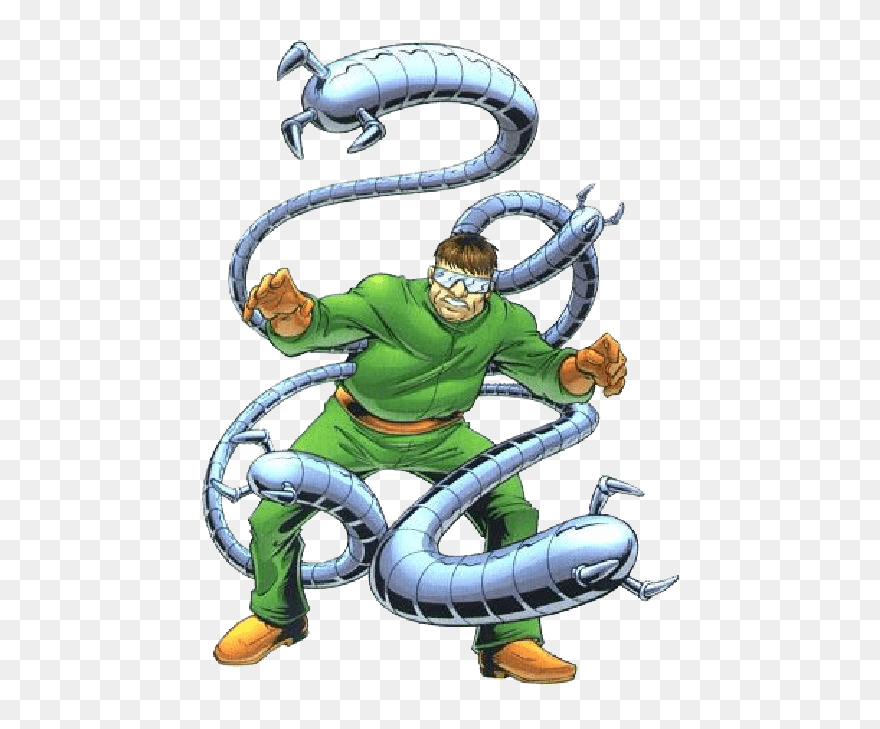 Marvel Villain Clipart - Doctor Octopus Cartoon Png Transparent Png