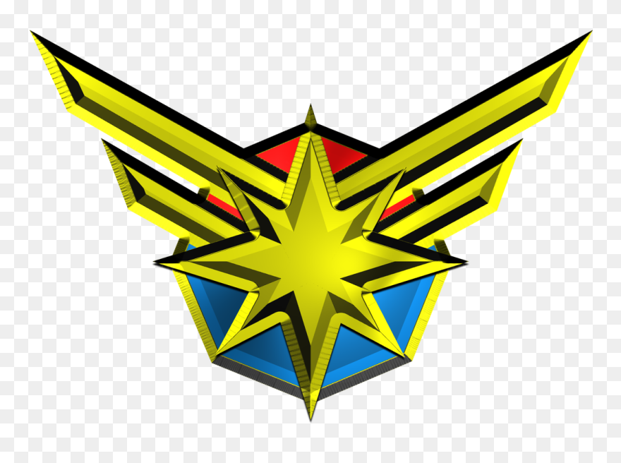 Transparent Captain Marvel Logo Clipart