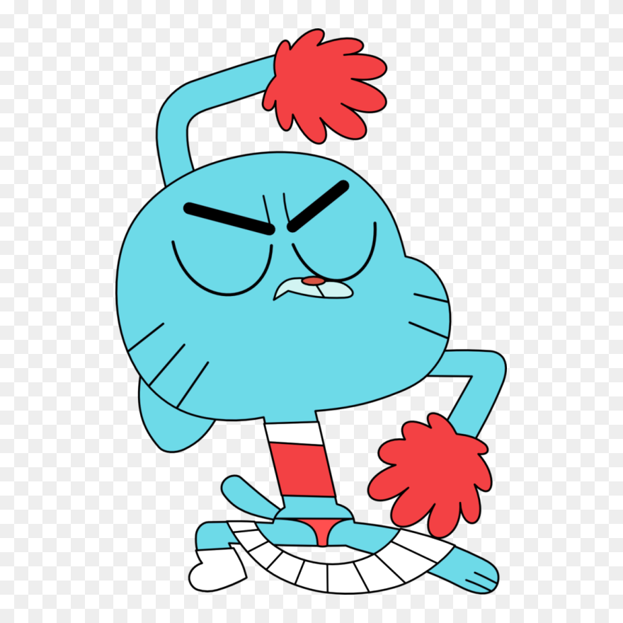 Cheer Leader Gumball Watterson-rqh604 - Amazing World Of Gumball Butt Clipart