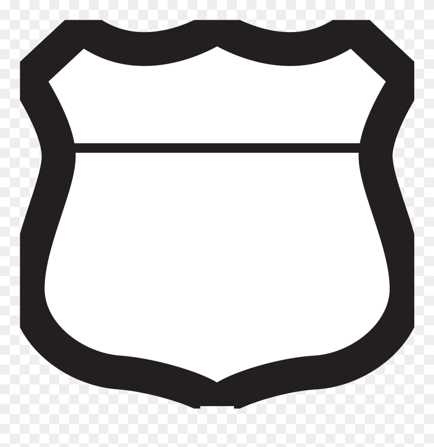 Interstate Sign Clipart Black - Png Download
