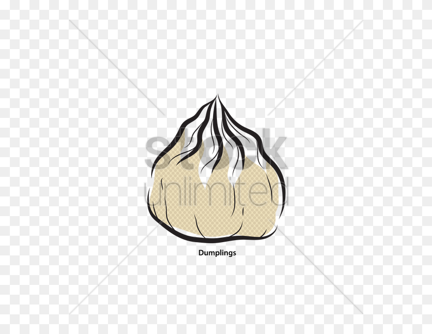 Dumpling Vector Image - Illustration Clipart