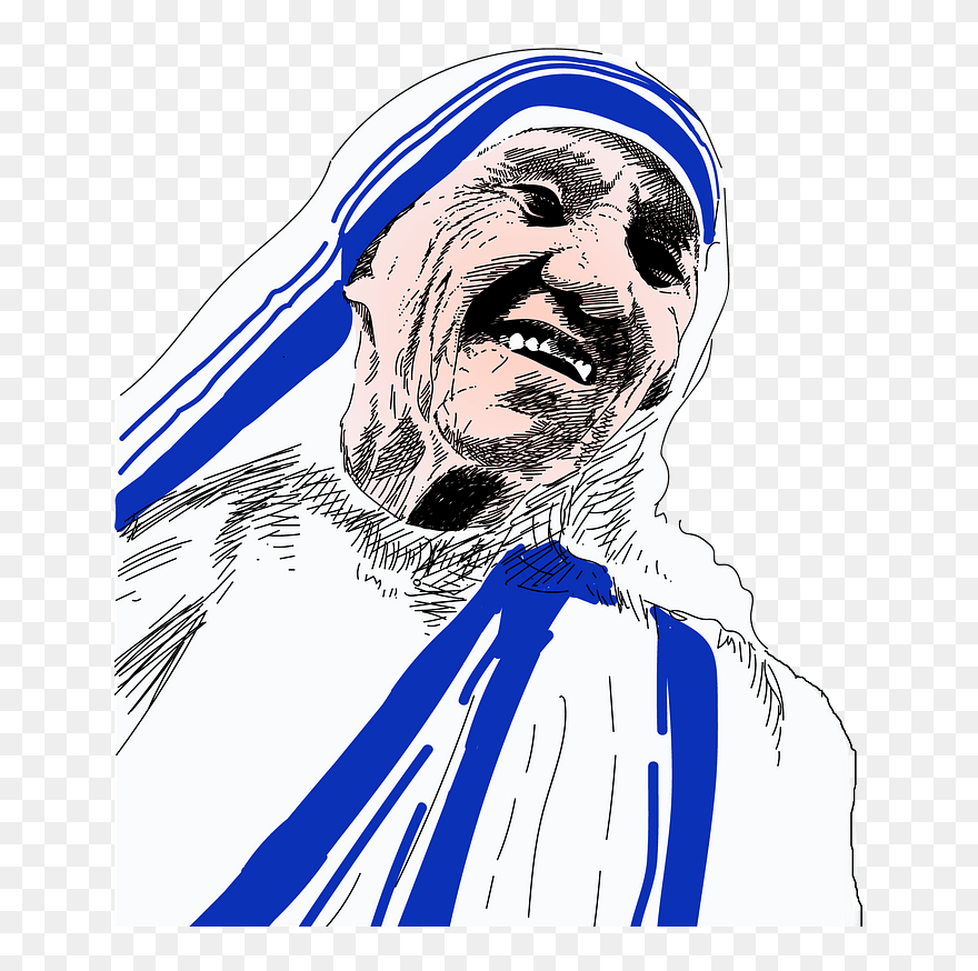 Mother Teresa Clipart - Great Realization - Png Download