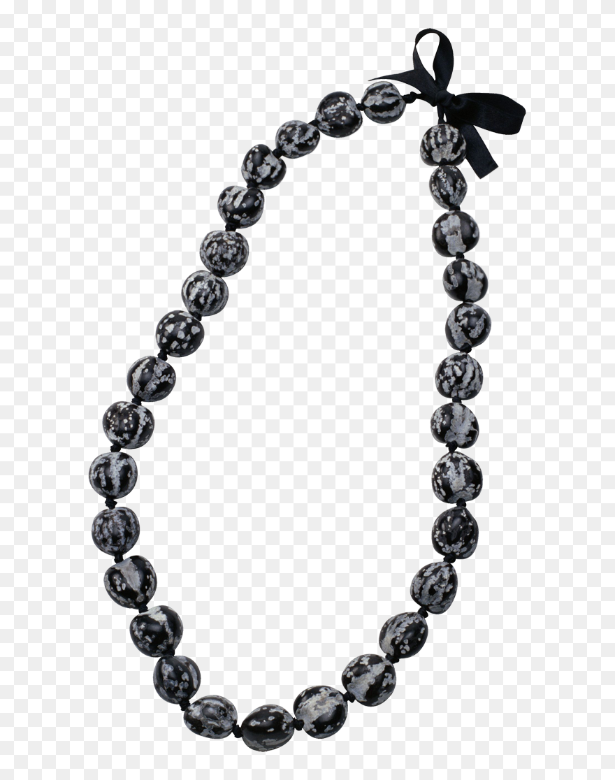Necklace Clipart Outline - Mala Black And White - Png Download