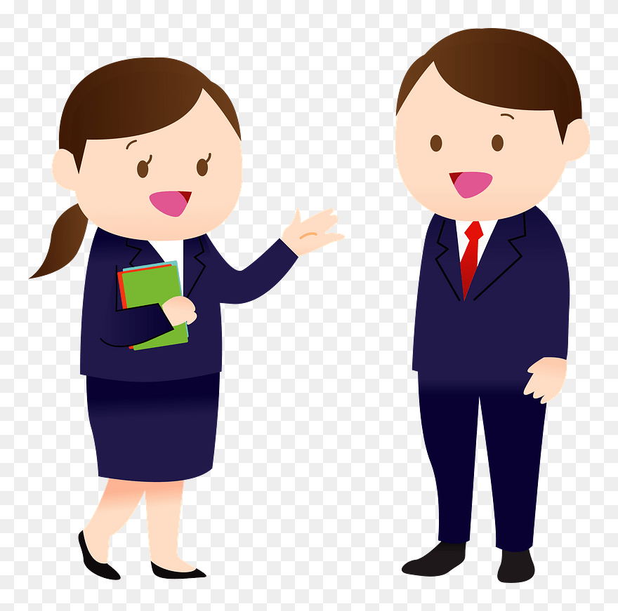 Business People Clipart - 会社 員 会話 イラスト - Png Download
