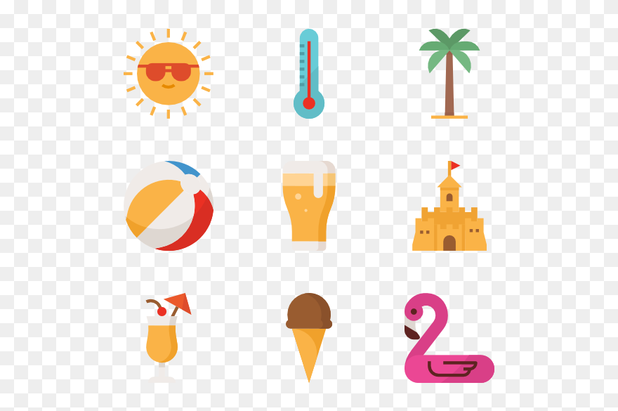 Summer Vector Icons Png Clipart